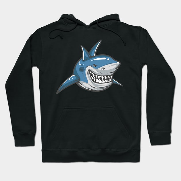 Wild shark Hoodie by Frispa